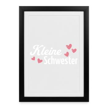 kleine Schwester - Framed poster (27 × 37 cm) - black - Front