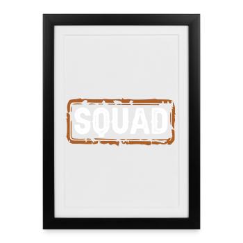 Squad - Framed poster (27 × 37 cm) - black - Front
