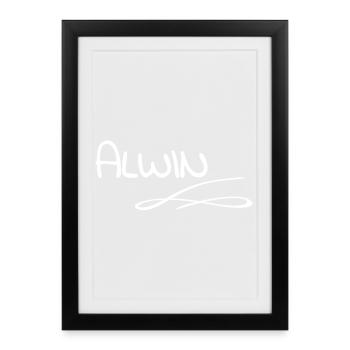 Gift for Alwin - Framed poster (27 × 37 cm) - black - Front