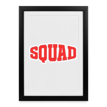 Squad - Framed poster (27 × 37 cm) - black - Front