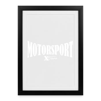 motorsport xtreme motor moto cross tuner drift - Framed poster (27 × 37 cm) - black - Front