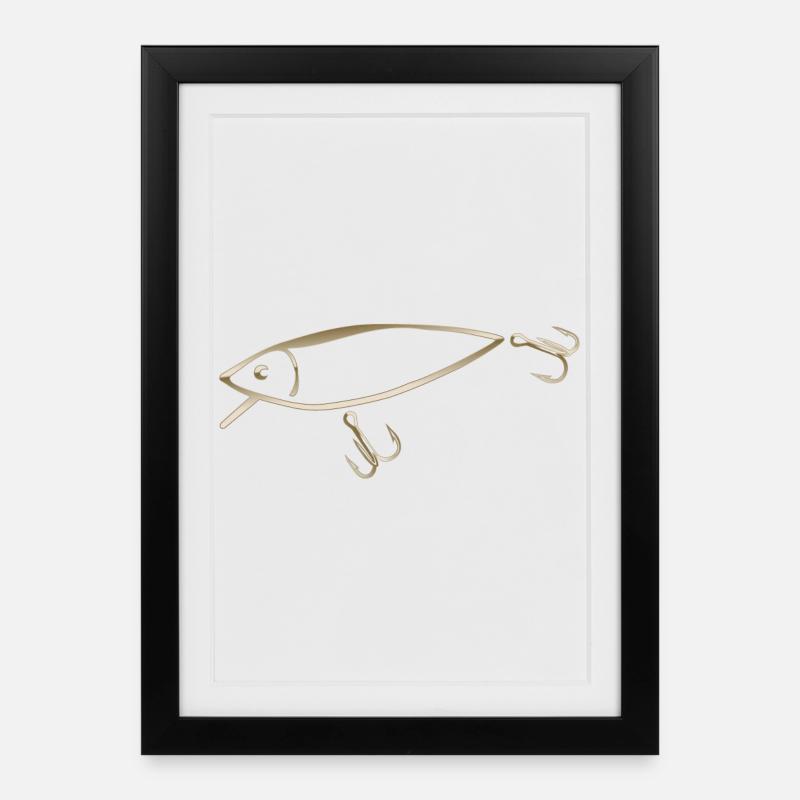 MeyDes Wobbler - Framed poster (27 × 37 cm) - black