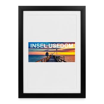 The Usedom Mug - Framed poster (27 × 37 cm) - black - Front