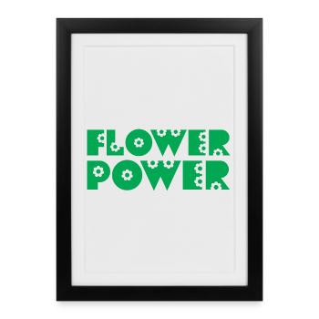 FLOWER POWER - Framed poster (27 × 37 cm) - black - Front