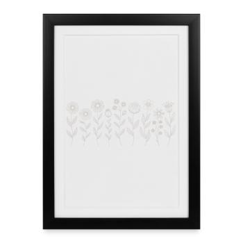 Floral Pattern Florist - Framed poster (27 × 37 cm) - black - Front