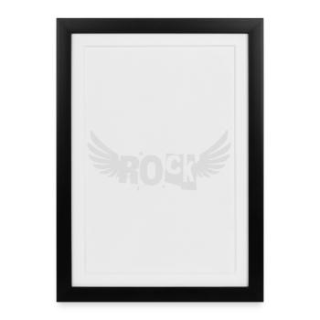 Winged Rock Emblem - Framed poster (27 × 37 cm) - black - Front