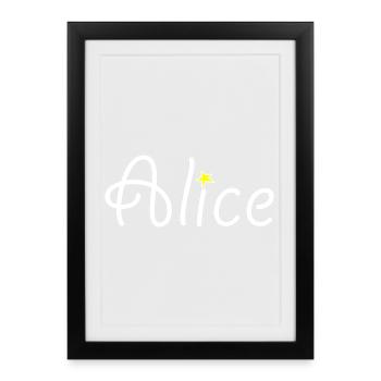 Alice - Framed poster (27 × 37 cm) - black - Front
