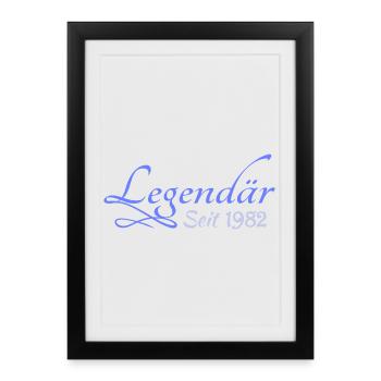 1982 - Framed poster (27 × 37 cm) - black - Front