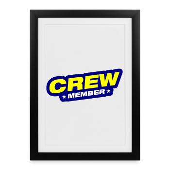 Crew Member - Framed poster (27 × 37 cm) - black - Front