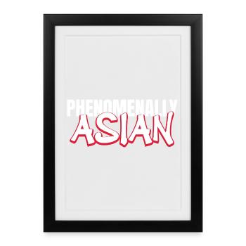De manière phénoménale, l’autonomisation du patrimoine asiatique - Affiche encadrée (27 × 37 cm) - noir - Devant