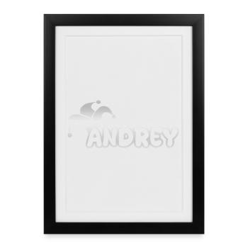 Andrey dans le rôle de Carnaval - Affiche encadrée (27 × 37 cm) - noir - Devant