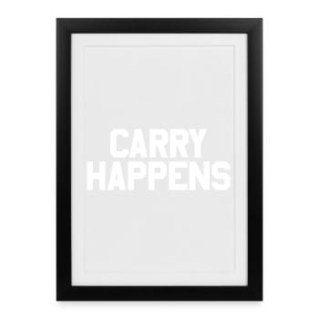 Carrying weapons according to the 2nd Amendment: Concealed - Framed poster (27 × 37 cm) - black - Front