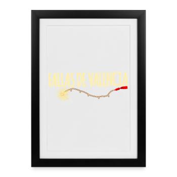 Fallas de Valencia Traca - Framed poster (27 × 37 cm) - black - Front