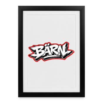 Bern Graffiti - Framed poster (27 × 37 cm) - black - Front