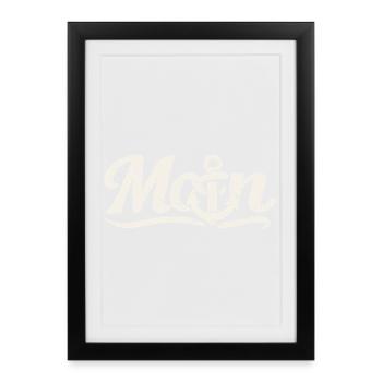 Moin Anchor Coastal Design - Framed poster (27 × 37 cm) - black - Front