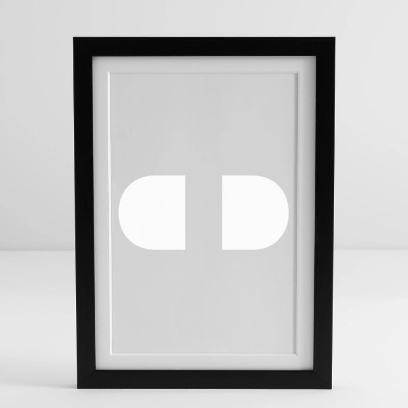Controller-Split-White Framed poster (27 × 37 cm)
