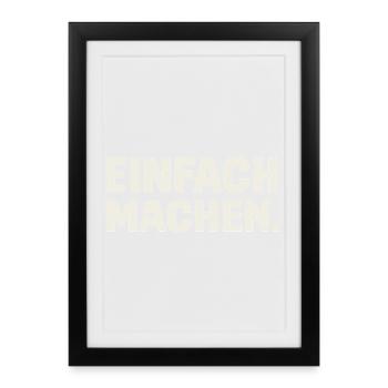 Des majuscules faciles à former - Affiche encadrée (27 × 37 cm) - noir - Devant