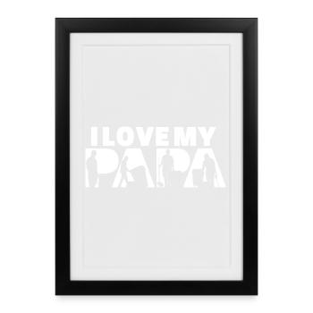 Papa Recyclable Collector Waste Management Art - Framed poster (27 × 37 cm) - black - Front