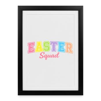 Happy Easter Bunny Easter Bunny Easter - Framed poster (27 × 37 cm) - black - Front