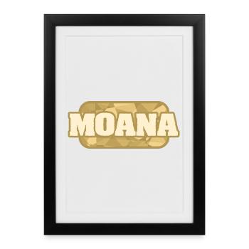 Moana as organic - Framed poster (27 × 37 cm) - black - Front
