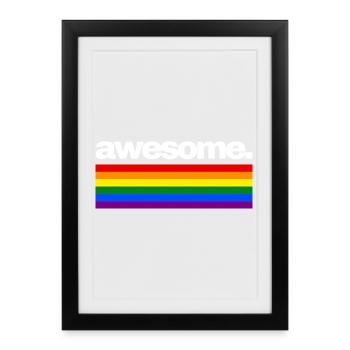 génial - Affiche encadrée (27 × 37 cm) - noir - Devant