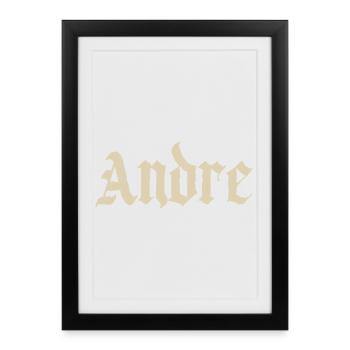 Andre Romance gothique - Affiche encadrée (27 × 37 cm) - noir - Devant