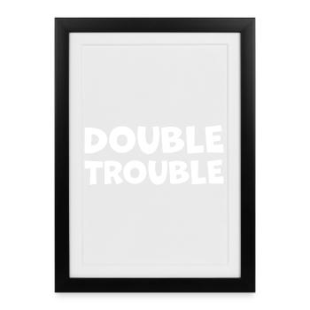 Dart Double_Trouble - Framed poster (27 × 37 cm) - black - Front