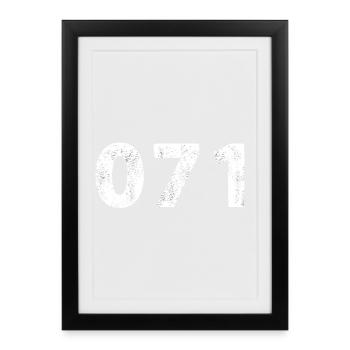 071 Leiden Zoeterwoude Voorschoten Noordwijk - Framed poster (27 × 37 cm) - black - Front