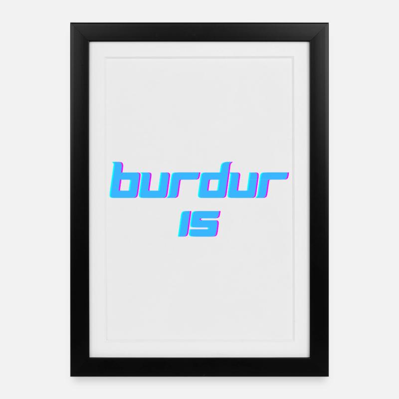 Burdur 15 - Affiche encadrée (27 × 37 cm) - noir
