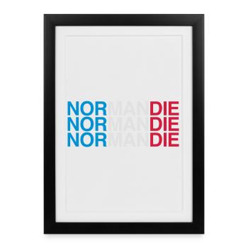 NORMANDY France France Flag - Framed poster (27 × 37 cm) - black - Front