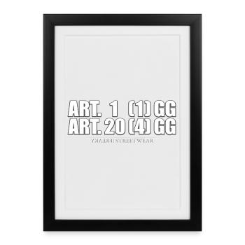 Article 1& Article 20 - Framed poster (27 × 37 cm) - black - Front