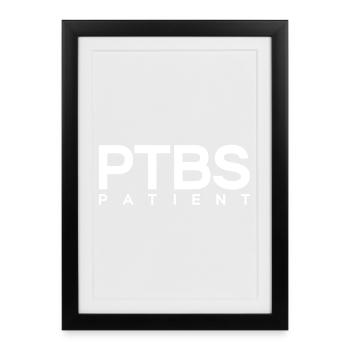 PTSD Patient Post-Traumatic Stress Disorder - Framed poster (27 × 37 cm) - black - Front