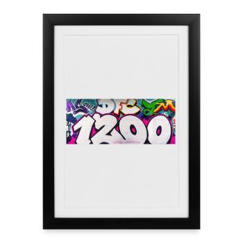 1200 GRAVITY EDIT_1 - Framed poster (27 × 37 cm) - black - Front