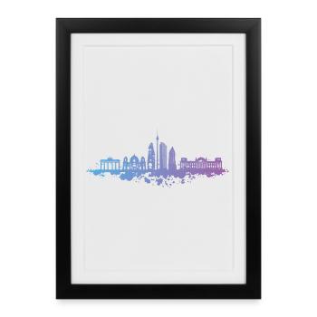Berlin Brandenburg Gate Capital - Framed poster (27 × 37 cm) - black - Front