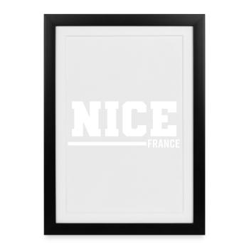 Nice | France - Framed poster (27 × 37 cm) - black - Front