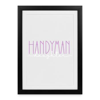 Artisan Proud Daughter Cute Gift - Framed poster (27 × 37 cm) - black - Front