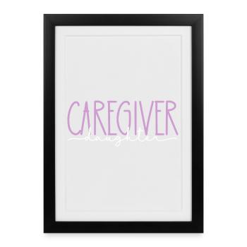 Geriatric Nurse Proud Daughter Cute Gift - Framed poster (27 × 37 cm) - black - Front