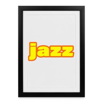 Jazz - Framed poster (27 × 37 cm) - black - Front