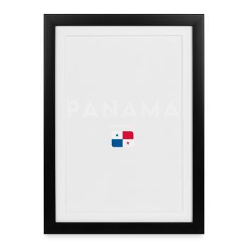 Panamanian flag, Panamanian pride - Framed poster (27 × 37 cm) - black - Front