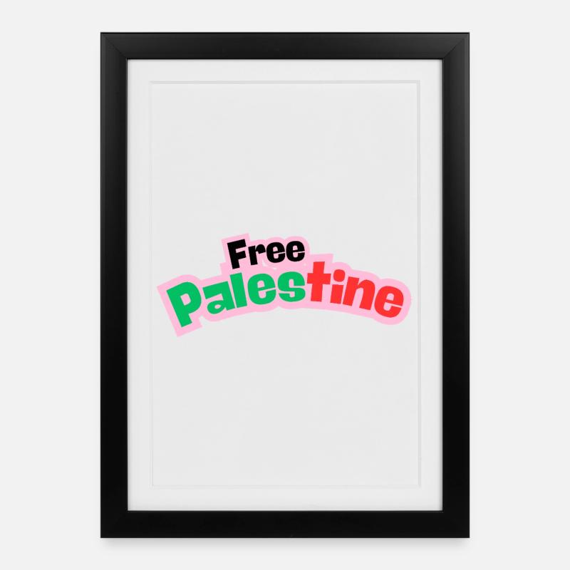 Palestine Design - Framed poster (27 × 37 cm) - black