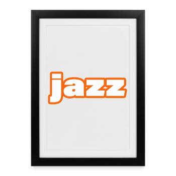 Jazz - Framed poster (27 × 37 cm) - black - Front