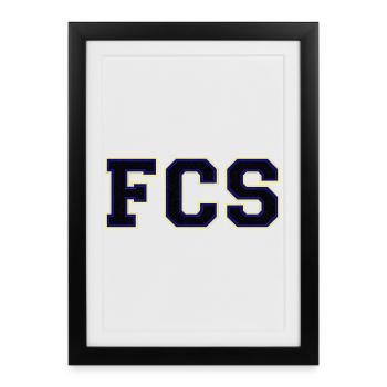 FCS - 1.FC Saarbrücken - Framed poster (27 × 37 cm) - black - Front
