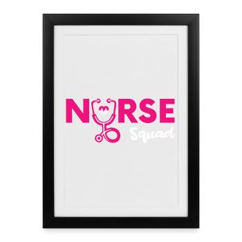 Funny Nurse Gifts Nursing Outfits - Framed poster (27 × 37 cm) - black - Front