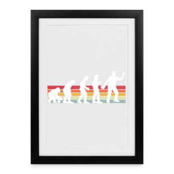 Gamer Game Video Game Blueberry Vintage Gaming - Framed poster (27 × 37 cm) - black - Front
