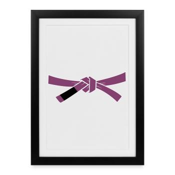 Purplebelt - Purple Belt - Framed poster (27 × 37 cm) - black - Front