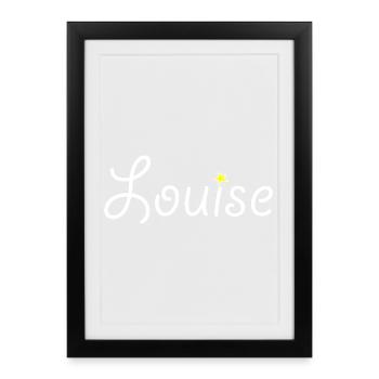 Louise - Framed poster (27 × 37 cm) - black - Front