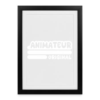 Occupation: Animator - Framed poster (27 × 37 cm) - black - Front