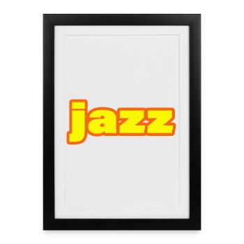 Jazz - Framed poster (27 × 37 cm) - black - Front