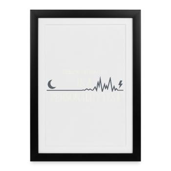 Périménopause Humour Périménopause - Affiche encadrée (27 × 37 cm) - noir - Devant