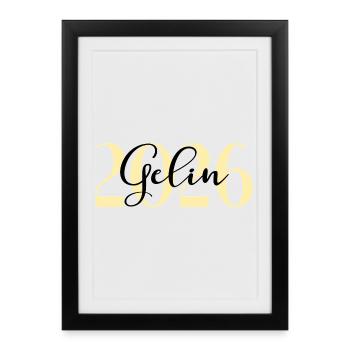 Turkish Bride Gelin 2026 - Framed poster (27 × 37 cm) - black - Front